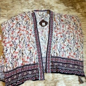 New with tags, floral cover up
